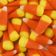 Pile of traditional orange and yellow candy corn